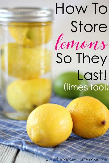 How to Store Lemons picture