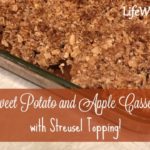 Sweet Potato and Apple Casserole with Streusel Topping