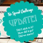 No-Spend Challenge Update