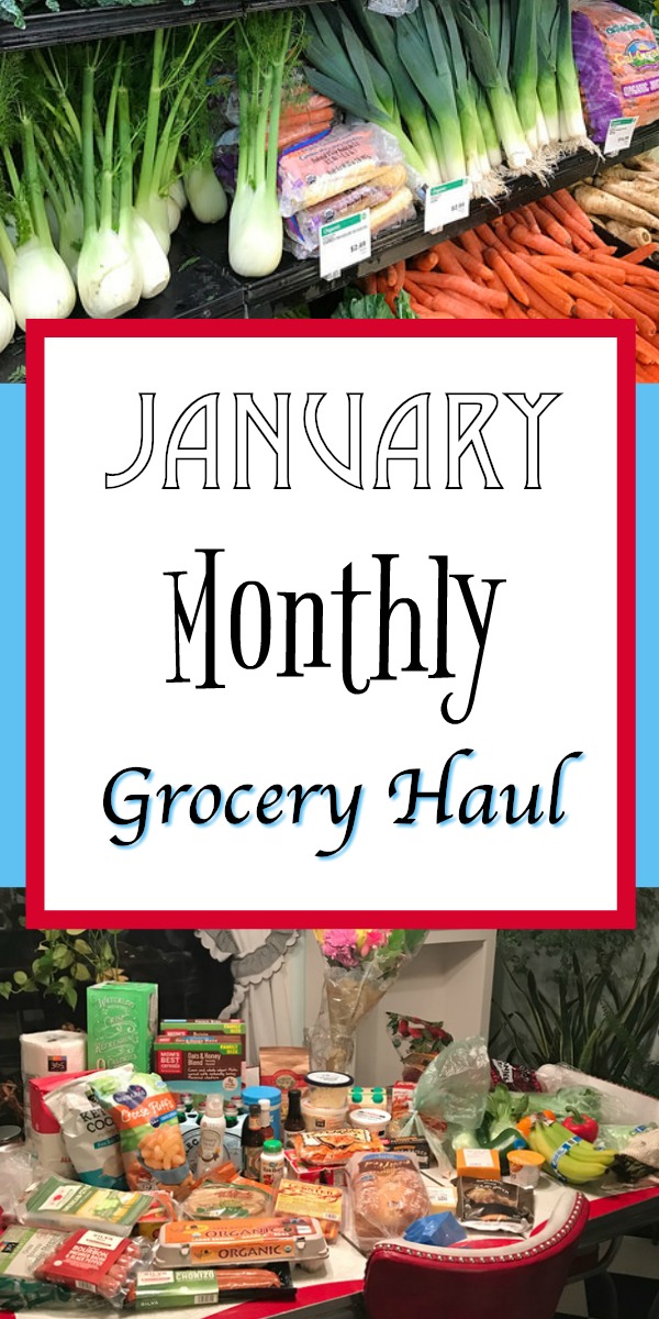 January monthly grocery haul 
