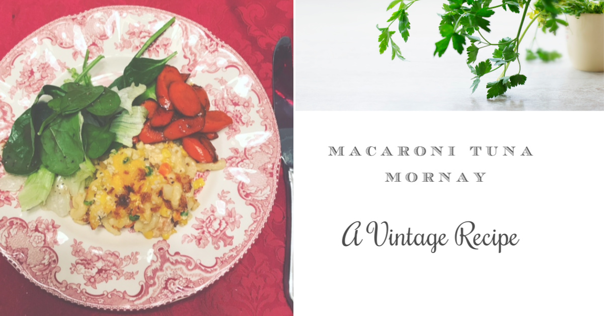 Macaroni Tuna Mornay ~ Vintage Recipe