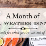 A Month of Cool Weather Dinner Menus