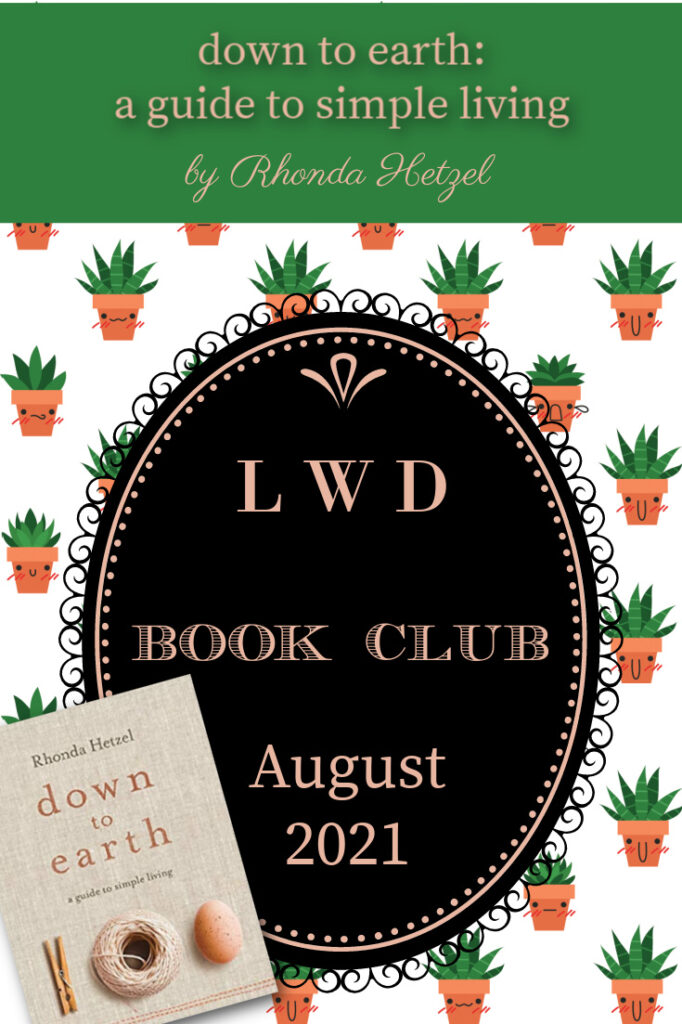 Down to Earth book club graphic