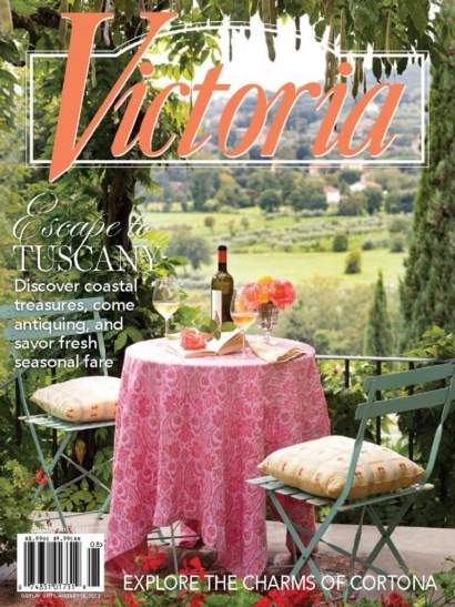 Victoria Magazine cover pic
