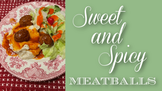 Sweet and Spicy Meatballs graphic