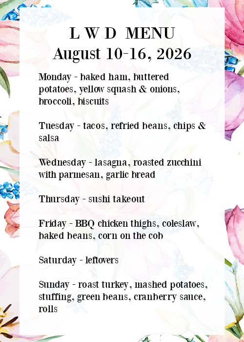 menu graphic