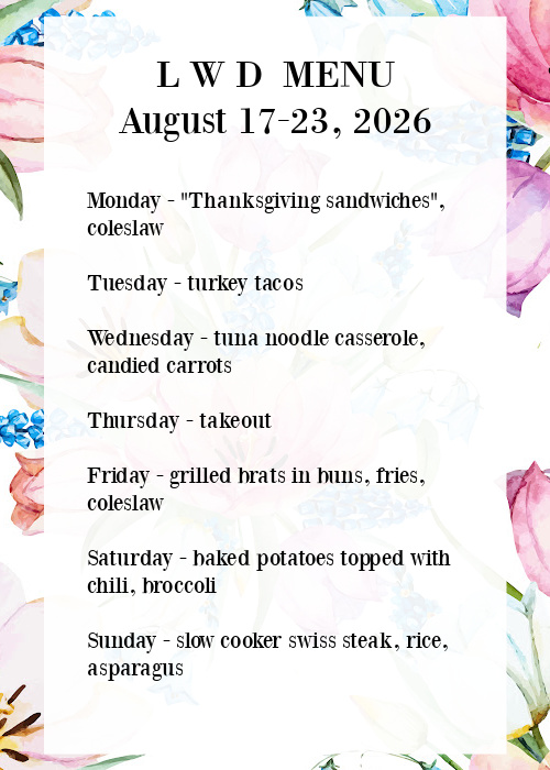 menu graphic