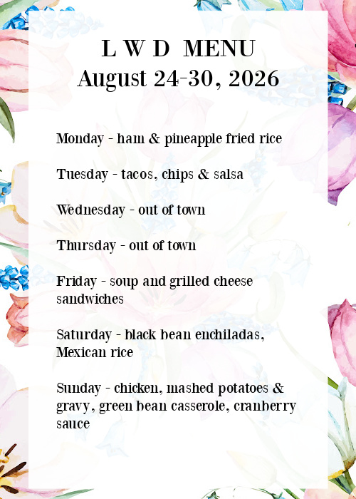menu graphic