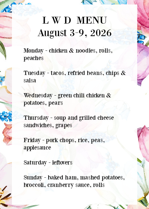 menu graphic