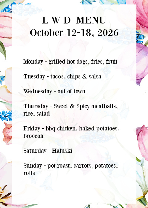 menu graphic