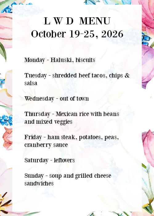 menu graphic