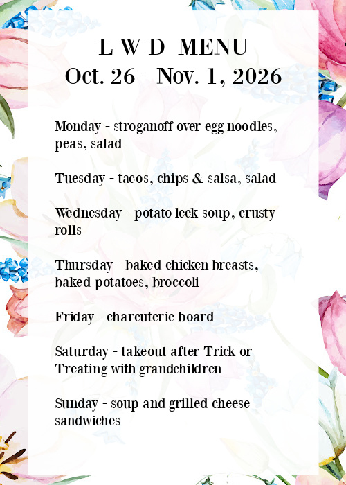 menu graphic